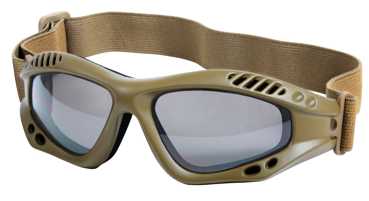 Coyote Brown Tactical Goggles Anti Scratch Anti Fog Military Eye Protection UV400 Ballistic Style Goggles