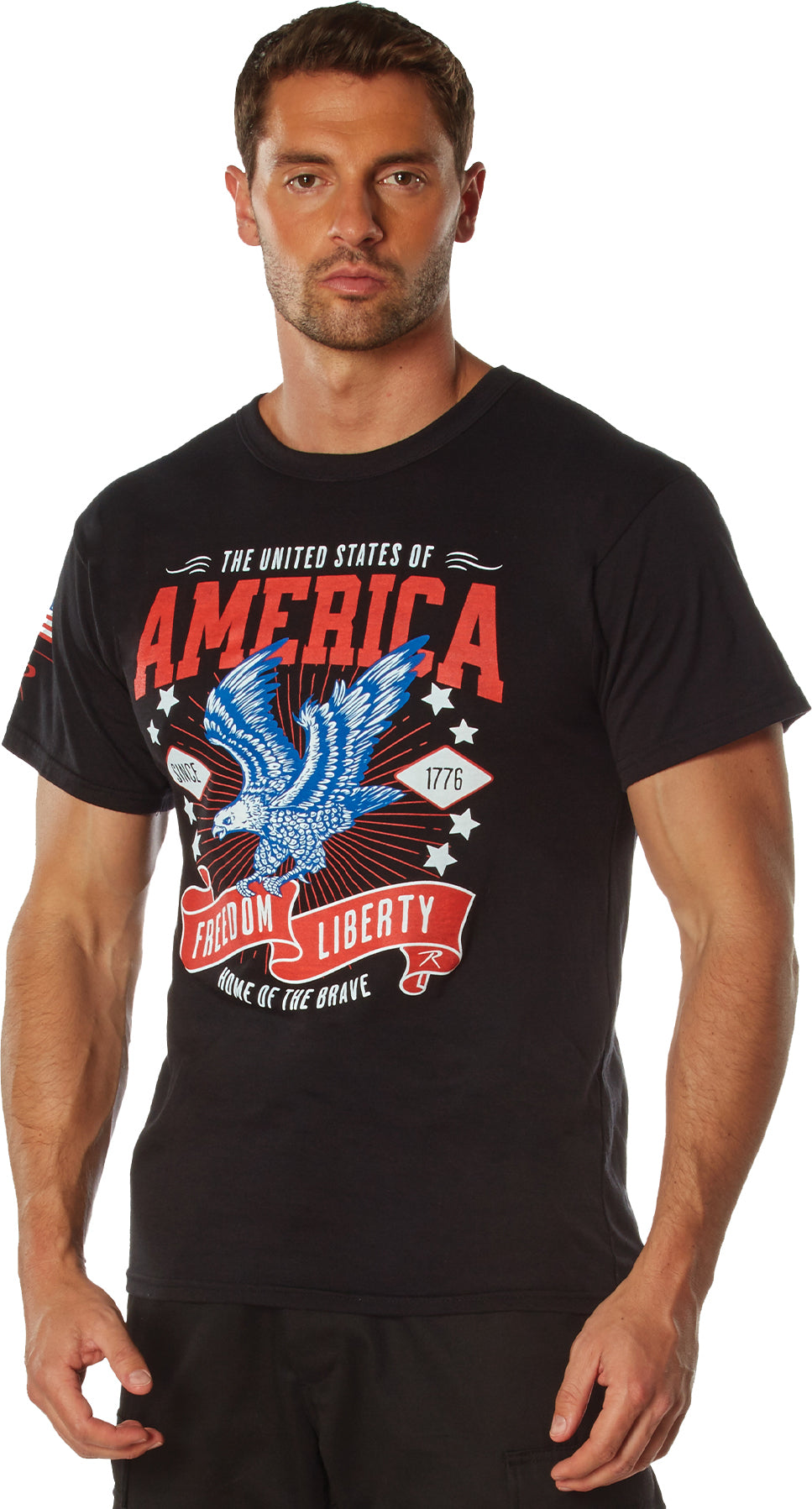 Black - Freedom & Liberty Patriotic T-Shirt