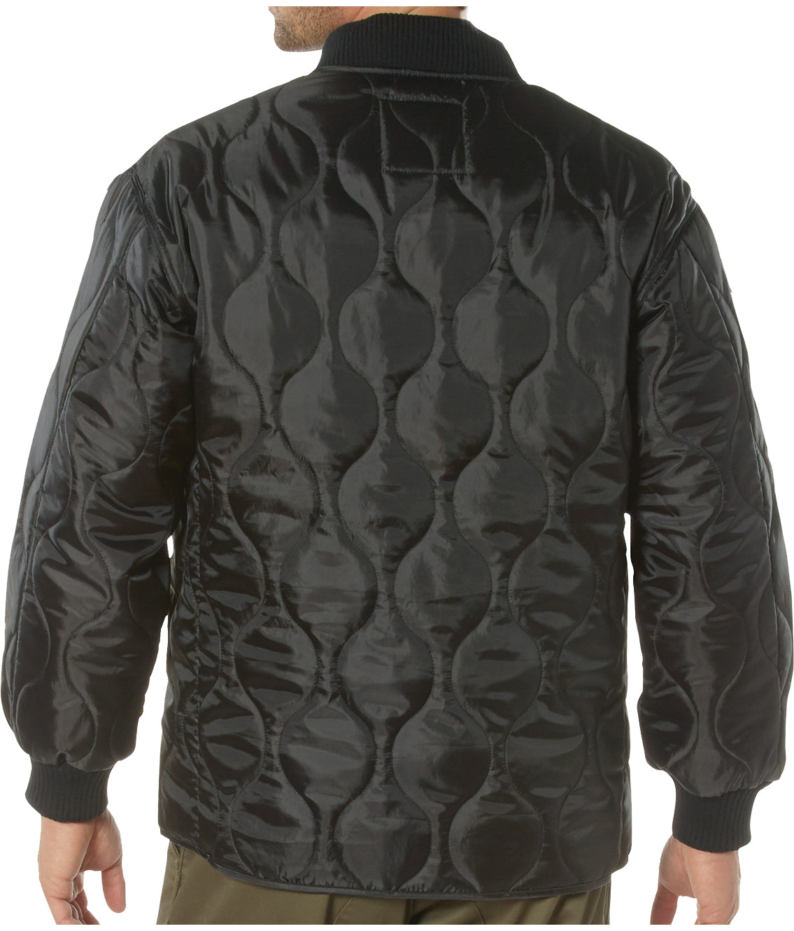 Black - Concealed Carry Quilted Woobie Jacket