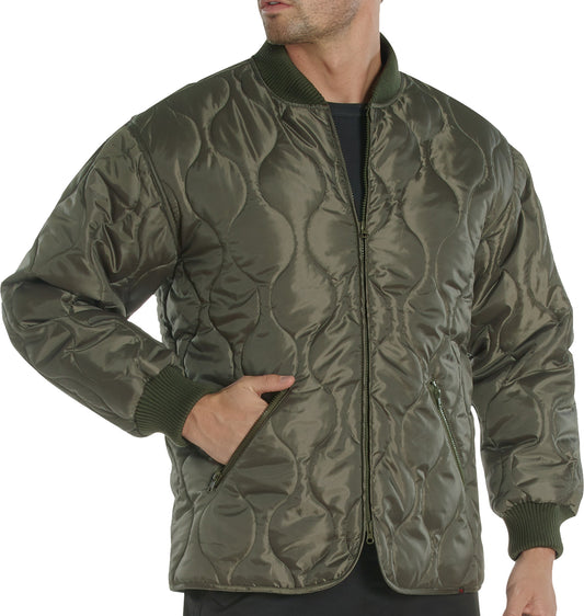 Olive Drab - Concealed Carry Quilted Woobie Jacket