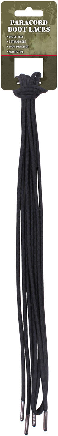 Black Paracord Boot Laces