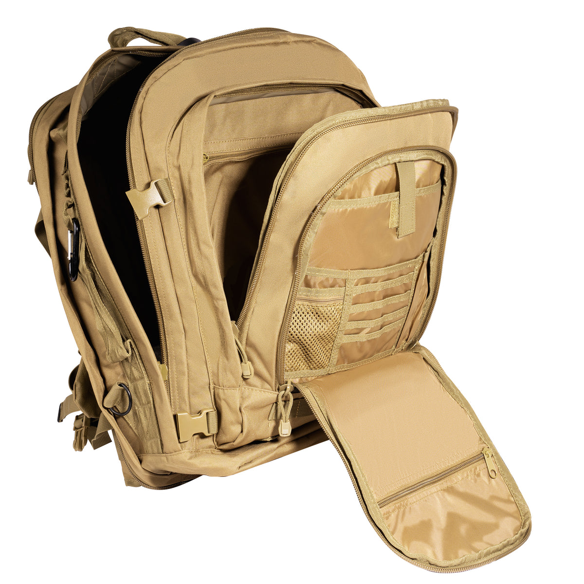 Coyote Brown Tactical MOLLE Backpack Military Assault Pack Bug Out Bag EDC Survival Gear Backpack