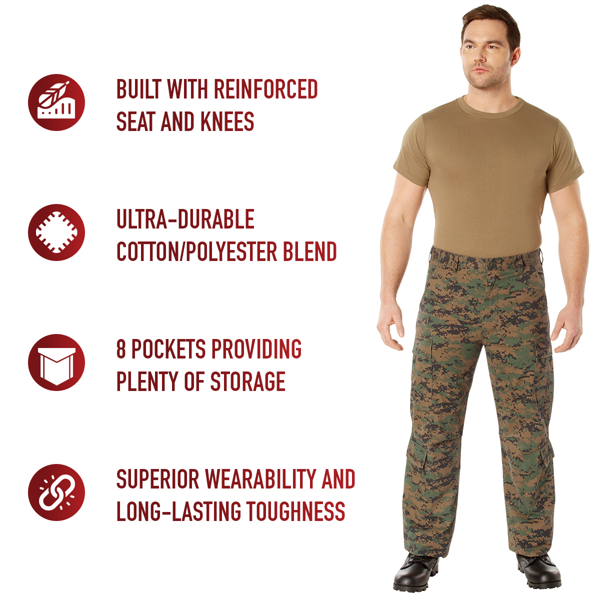 Digital Woodland Camouflage - Military Vintage Paratrooper Fatigues