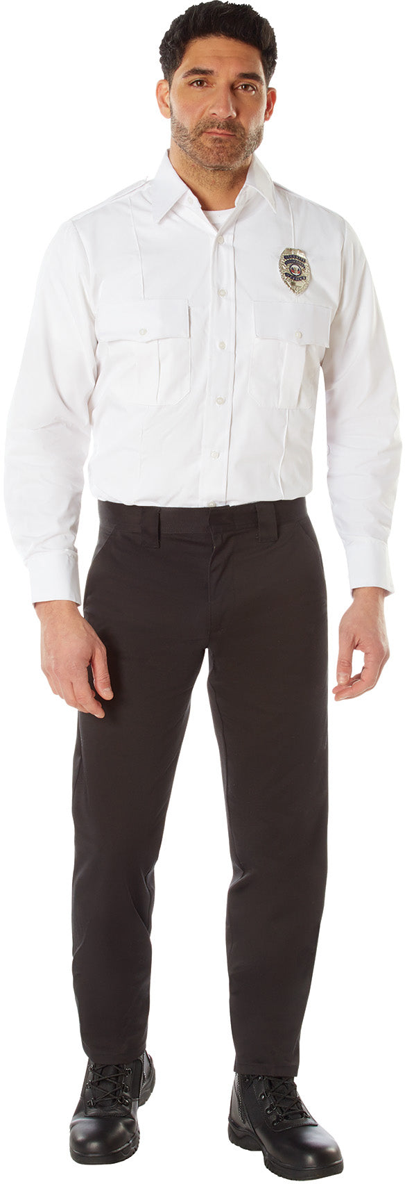 White - Official Law Enforcement Uniform Shirt Long Sleeve