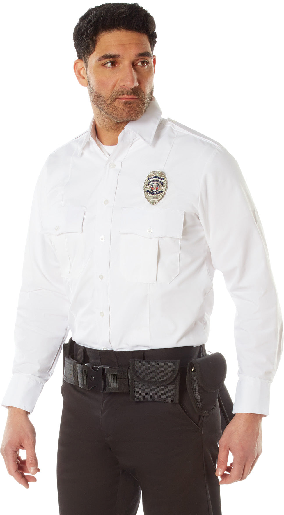 White - Official Law Enforcement Uniform Shirt Long Sleeve