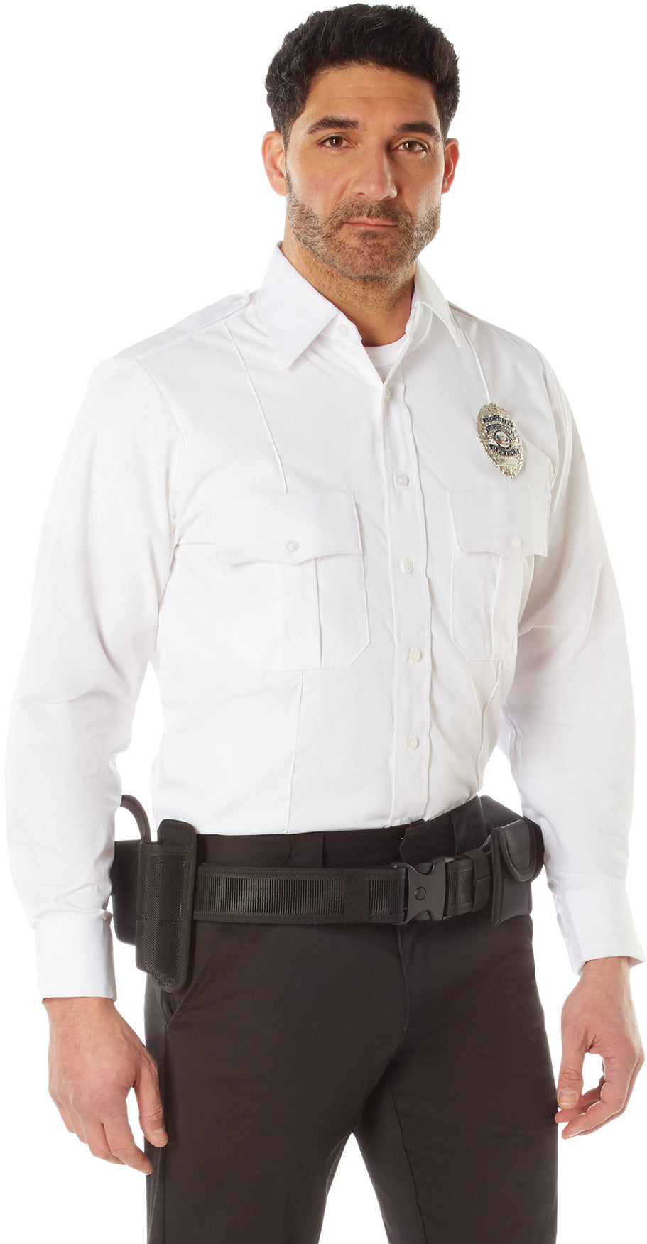 White - Official Law Enforcement Uniform Shirt Long Sleeve