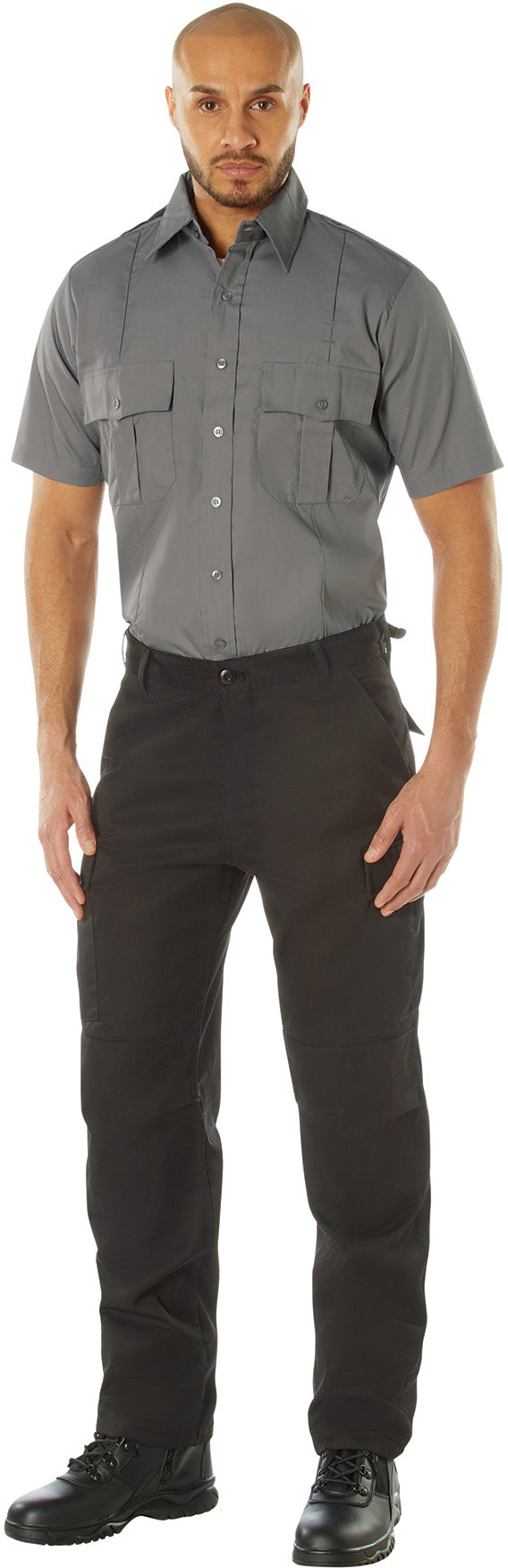 Grey - Official Law Enforcement Uniform Shirt Short Sleeve