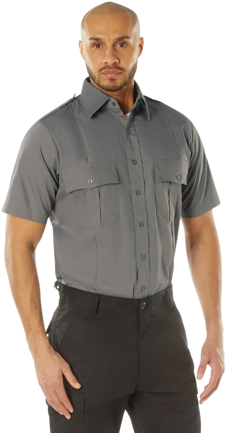 Grey - Official Law Enforcement Uniform Shirt Short Sleeve