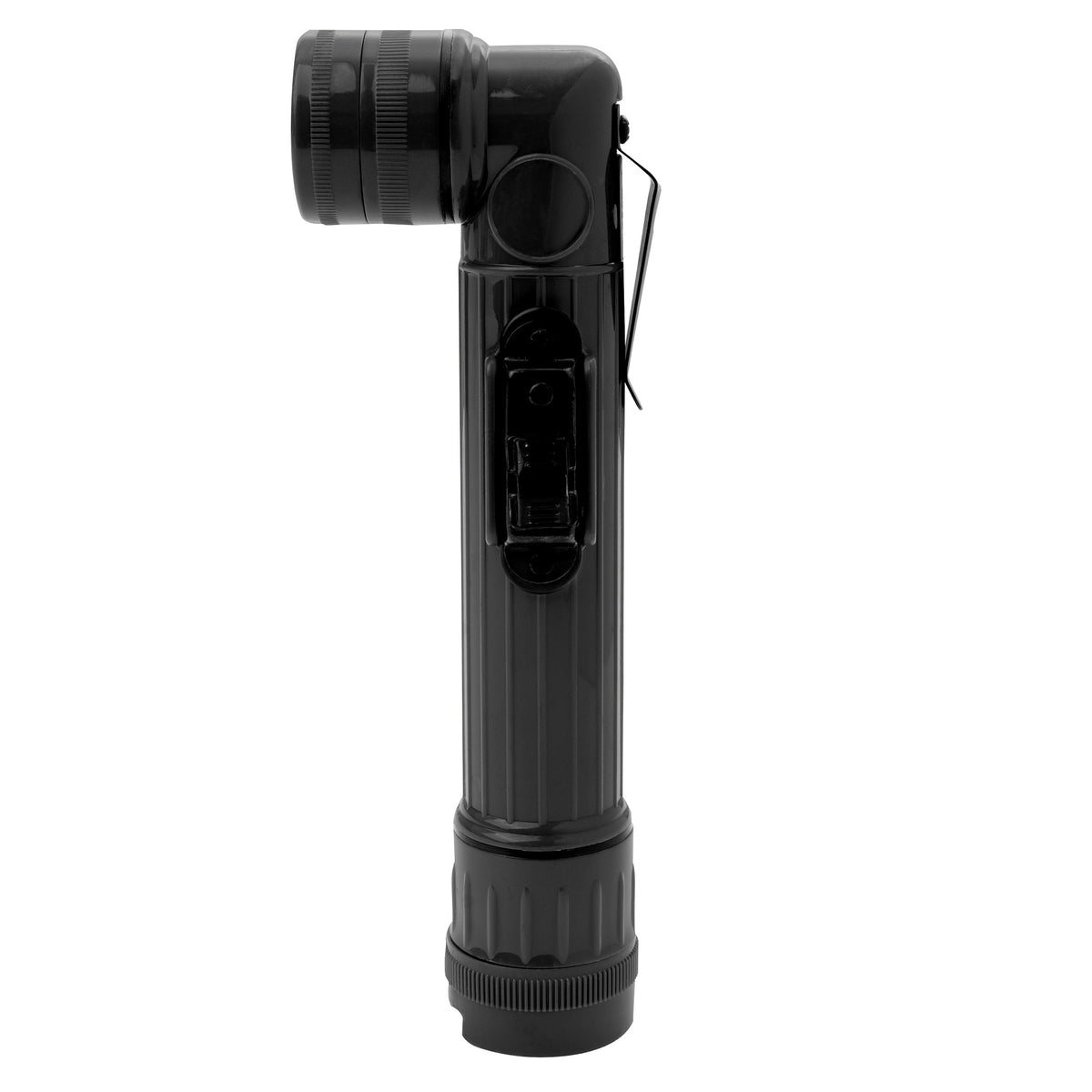 Black - Military GI Style Mini Anglehead Flashlight Set