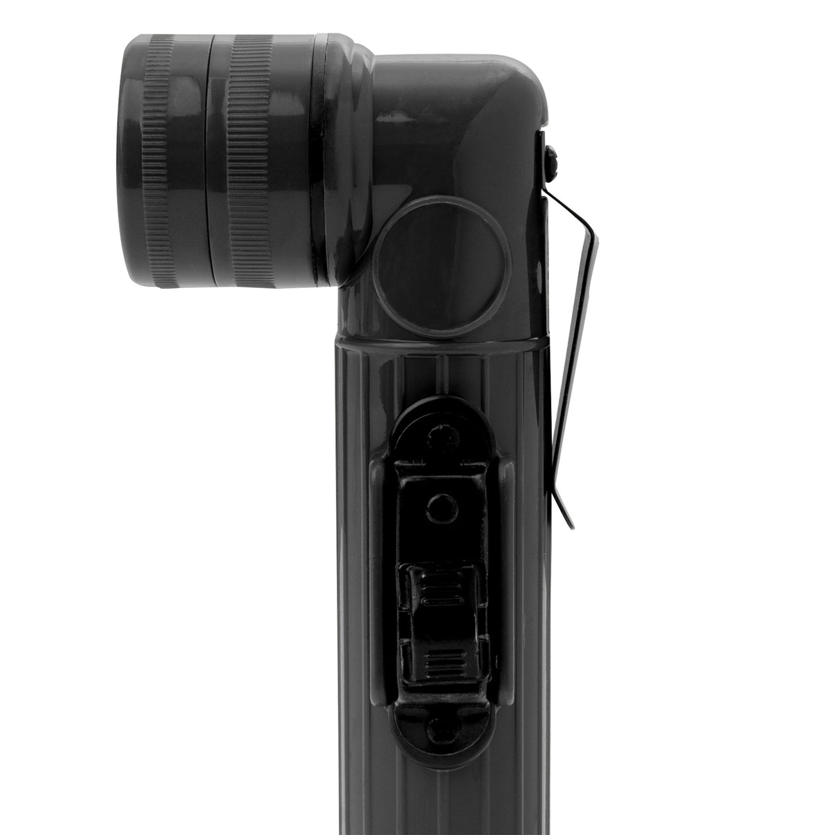 Black - Military GI Style Mini Anglehead Flashlight Set