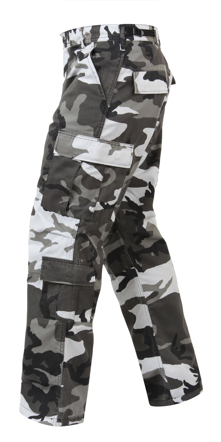 City Camouflage - Vintage Paratrooper BDU Cargo Pants Fatigues, Zipper Fly