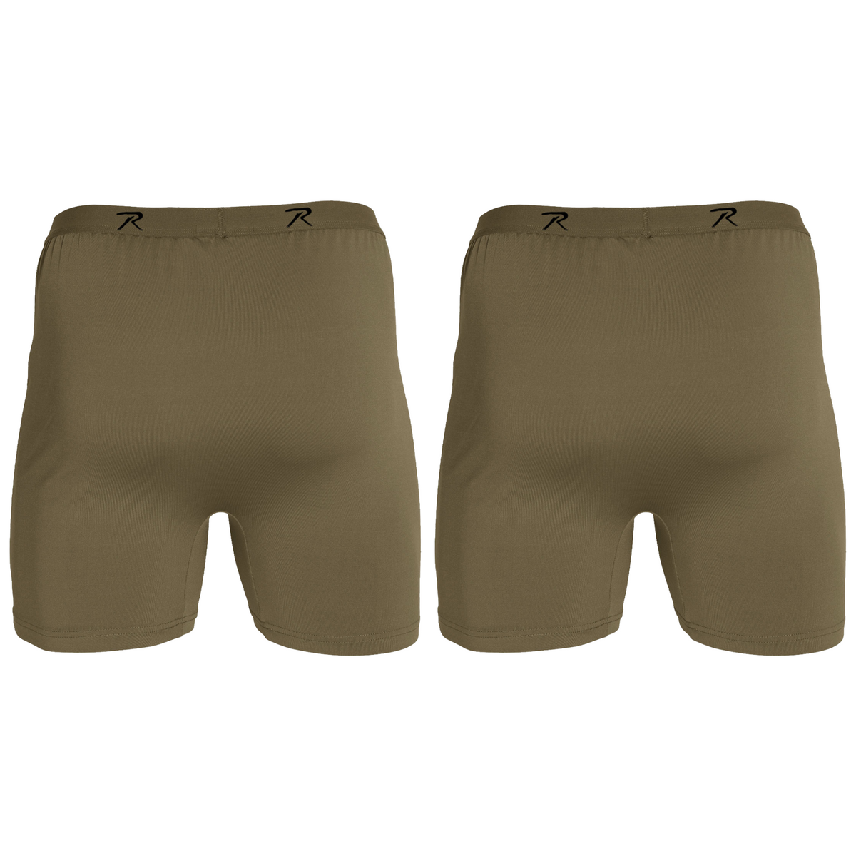 Rothco Men's Performance Boxer Shorts Moisture Wicking Tactical Style Lightweight Underwear - 2PACK