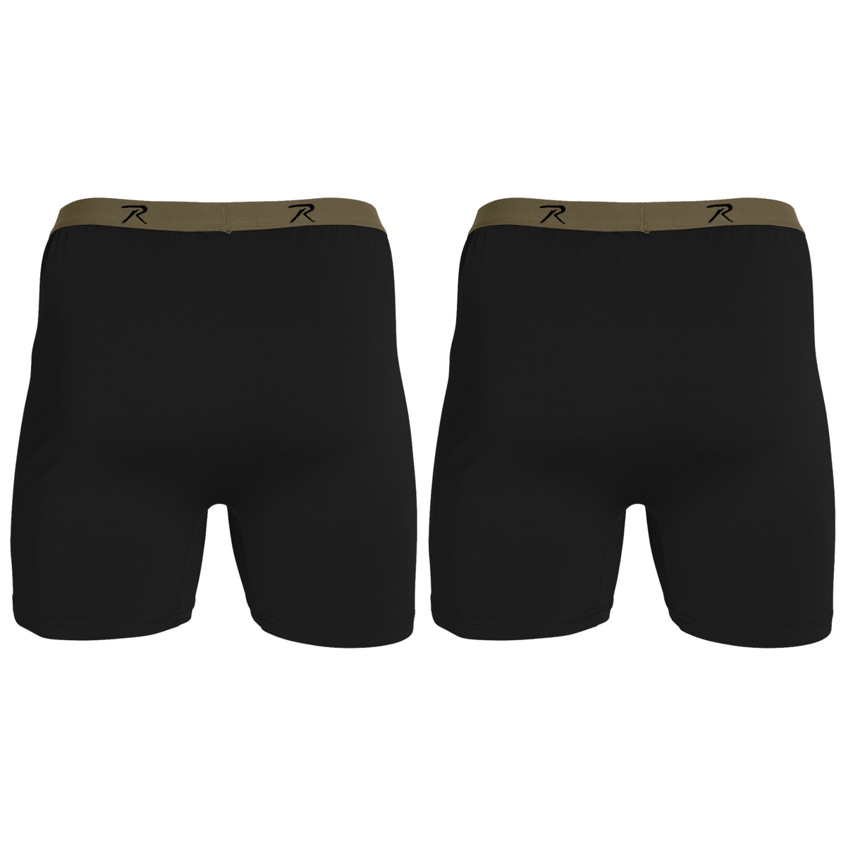 Rothco Men's Performance Boxer Shorts Moisture Wicking Tactical Style Lightweight Underwear - 2PACK
