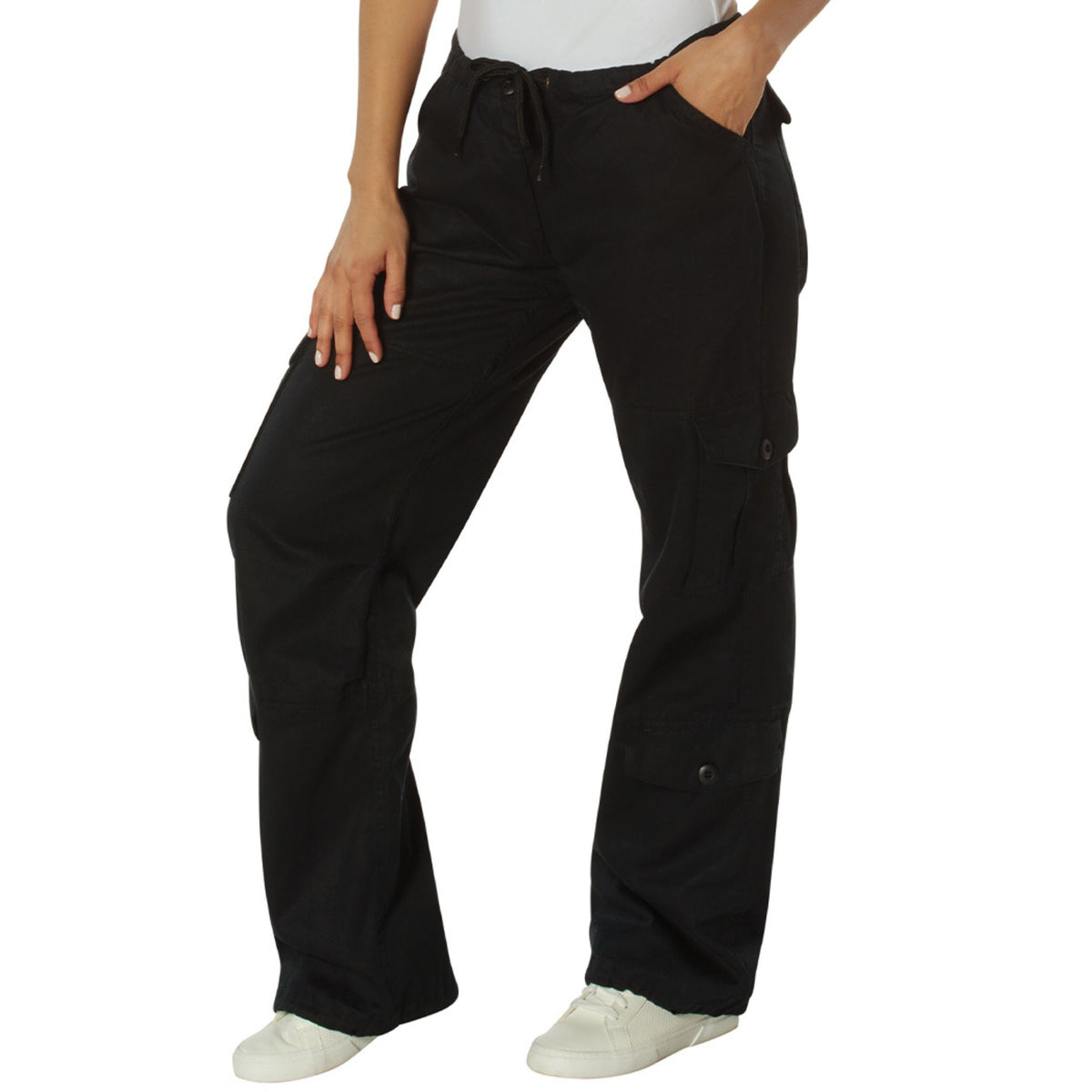 Black - Womens Vintage Paratrooper Fatigues