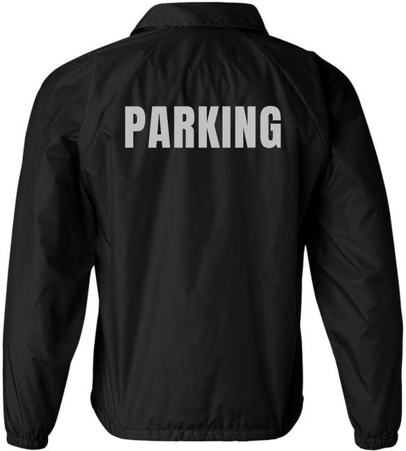 Parking Attendant Lightweight Coaches Jacket | Windbreaker Valet Parking Waterproof Coat