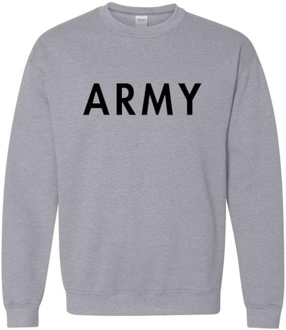 Army PT Crewneck Sweatshirt | USA Army Military Physical Training Exercise Workout Warm Sweatshirt
