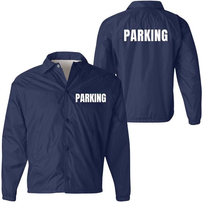 Parking Attendant Lightweight Coaches Jacket | Windbreaker Valet Parking Waterproof Coat