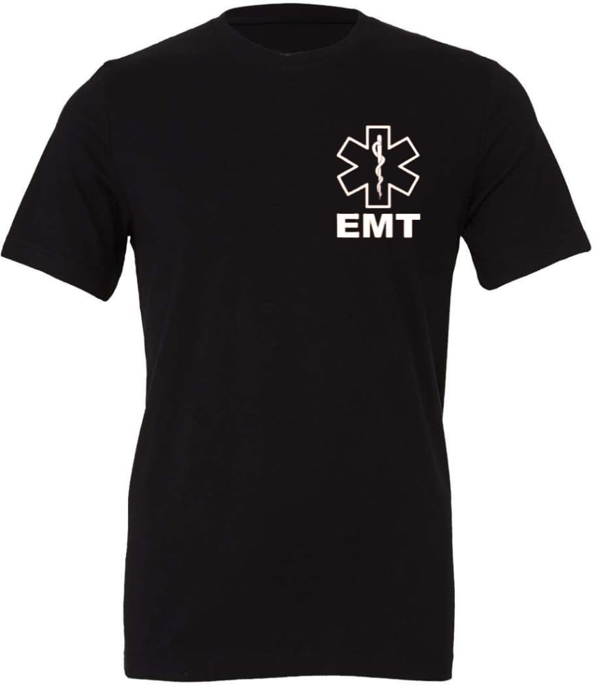 EMT T-Shirt | 100% Cotton Emergency Medical Technician 911 Paramedic Shirt | Short Sleeve Tee for Men & Women