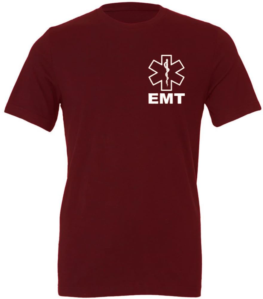 EMT T-Shirt | 100% Cotton Emergency Medical Technician 911 Paramedic Shirt | Short Sleeve Tee for Men & Women