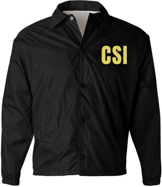 CSI Lightweight Coaches Jacket | Crime Scene Investigation Windbreaker Waterproof Coat