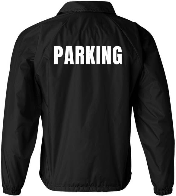 Parking Attendant Lightweight Coaches Jacket | Windbreaker Valet Parking Waterproof Coat