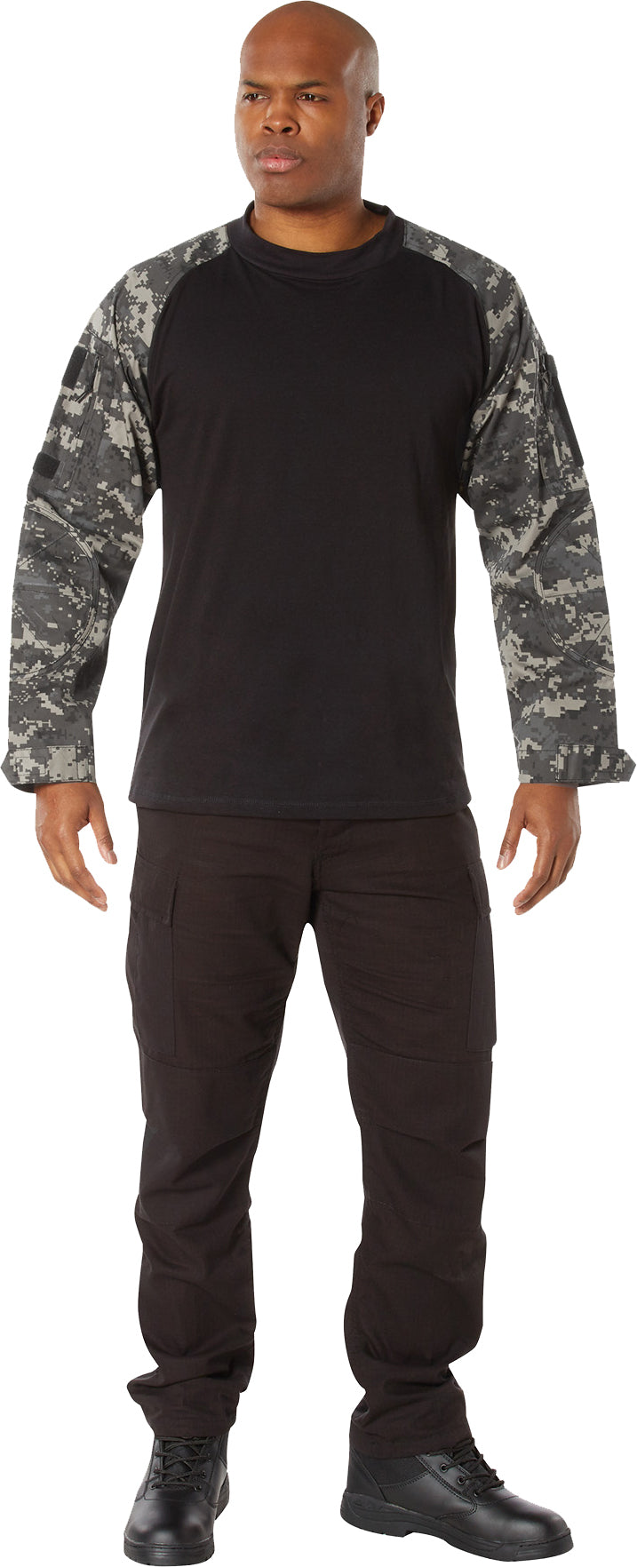Subdued Urban Digital Camo - Tactical Combat Shirt Paintball Airsoft Base Layer Top - Men's