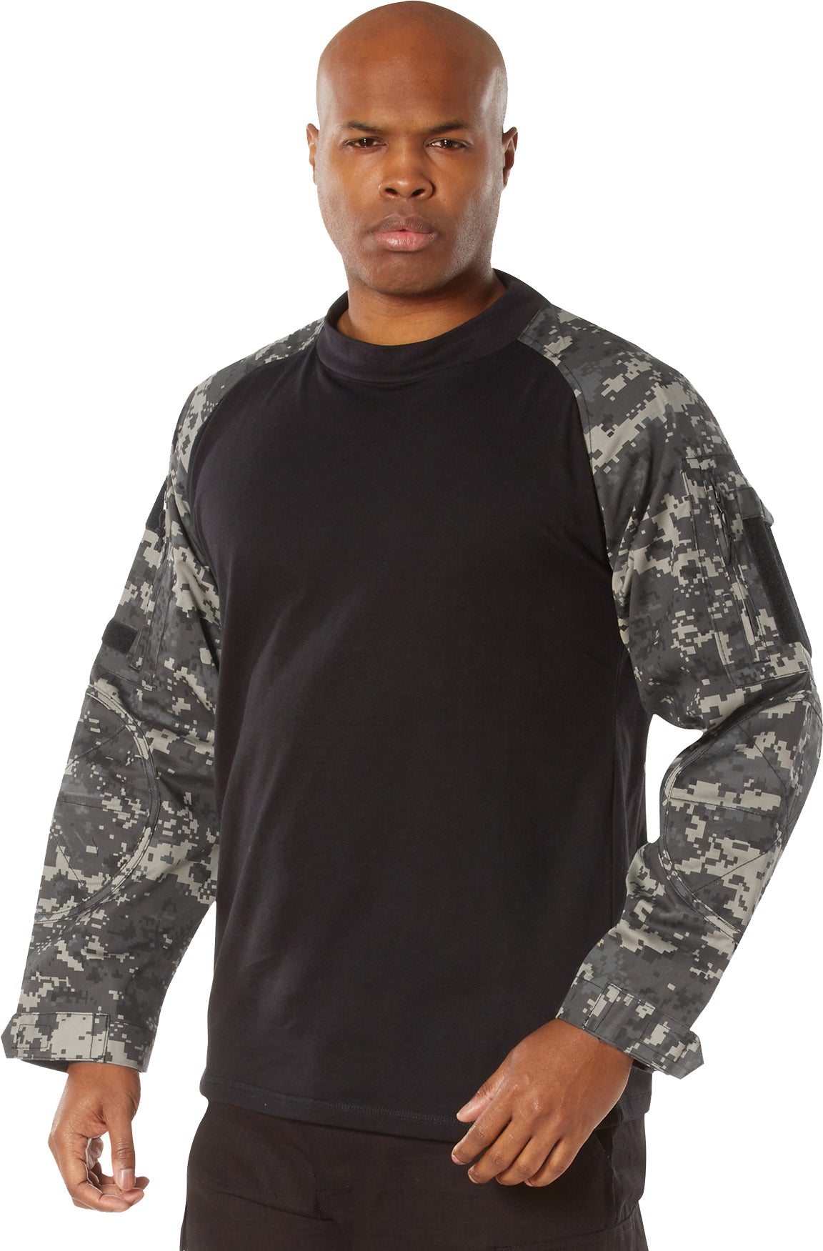 Subdued Urban Digital Camo - Tactical Combat Shirt Paintball Airsoft Base Layer Top - Men's
