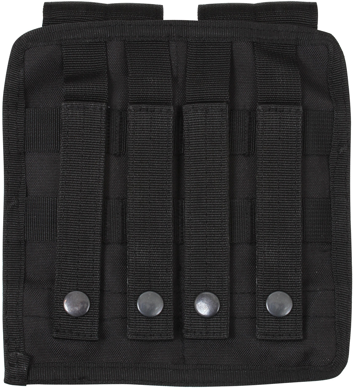Black - Tactical MOLLE Dual Universal Rifle Mag Pouch