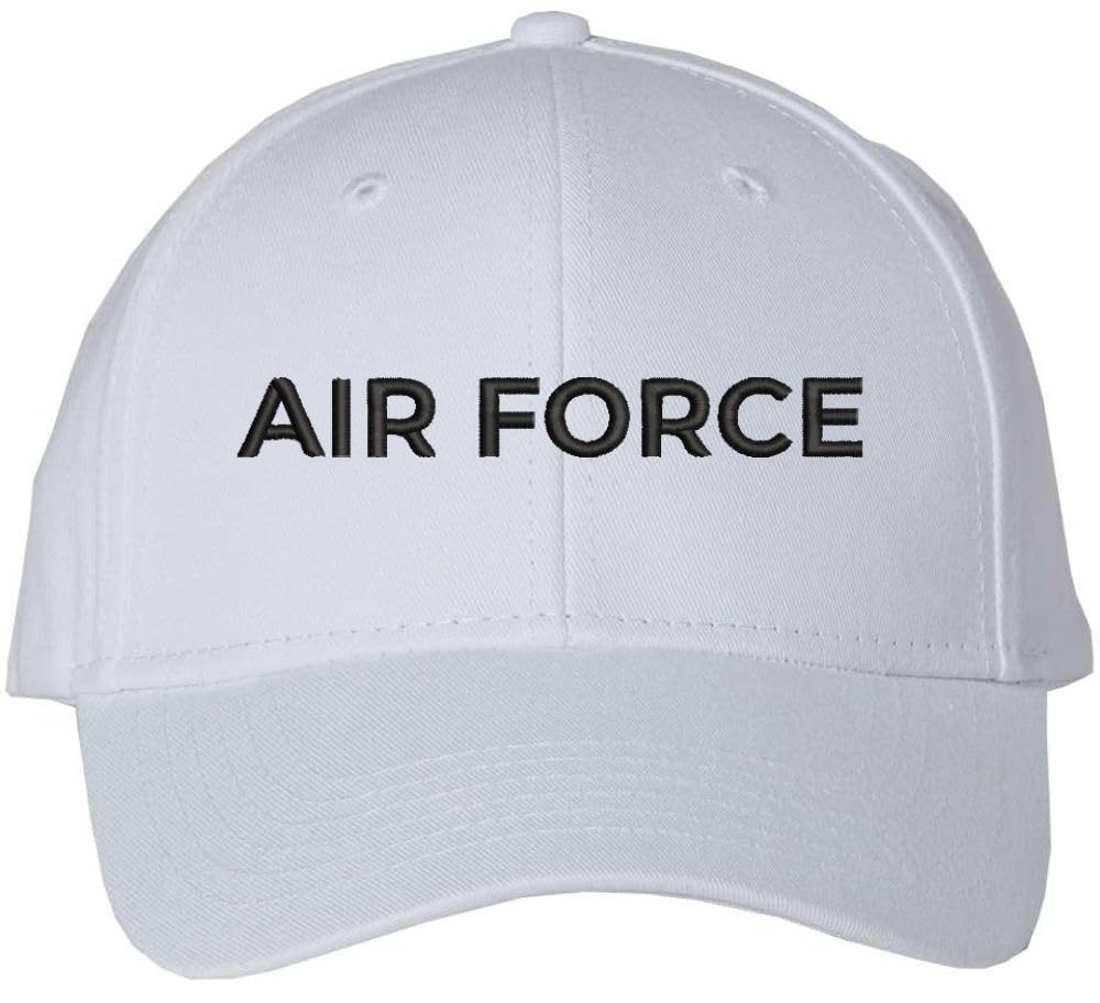 Air Force Text Embroidered Baseball Cap | USA Air Aviation Squad | Structured Hat