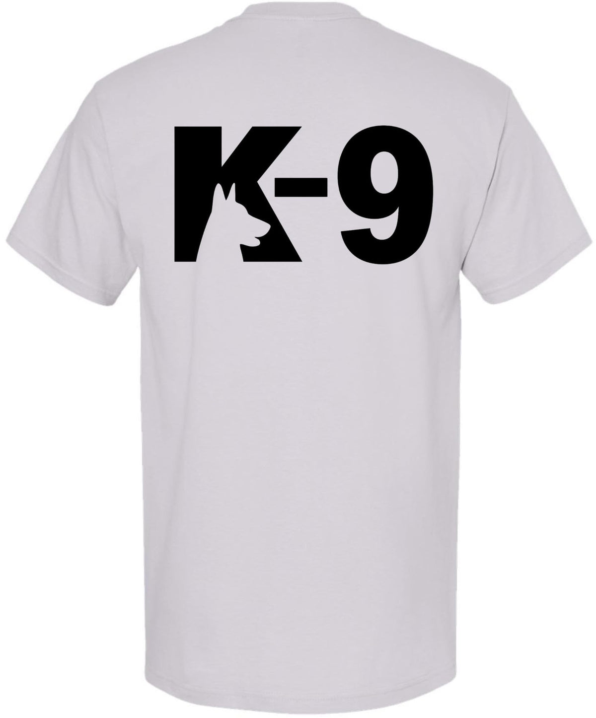 K9 Canine Bold Police Dog T-Shirt | Double Sided K-9 Law Enforcement Dogs Handler Tee Shirt