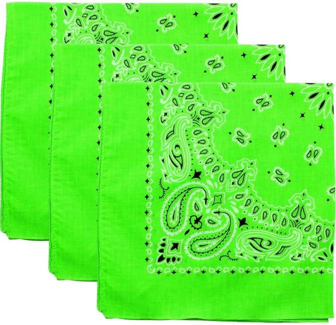 Trainmen Paisley Bandanas Head Scarf Do-rag 100% Cotton Bandanna Head Cover 22" x 22", 3 Pack