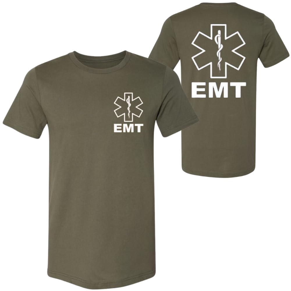EMT T-Shirt | 100% Cotton Emergency Medical Technician 911 Paramedic Shirt | Short Sleeve Tee for Men & Women