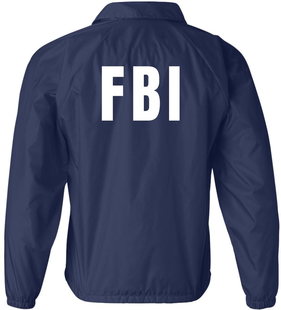 FBI Lightweight Coaches Jacket Coat Waterproof Windbreaker Burt Macklin Andy Parks Costume