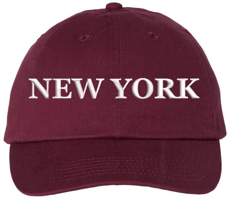 New York Embroidered Dad Hat | NYC Fashion Urban Snapback Adjustable Cap for Men & Women