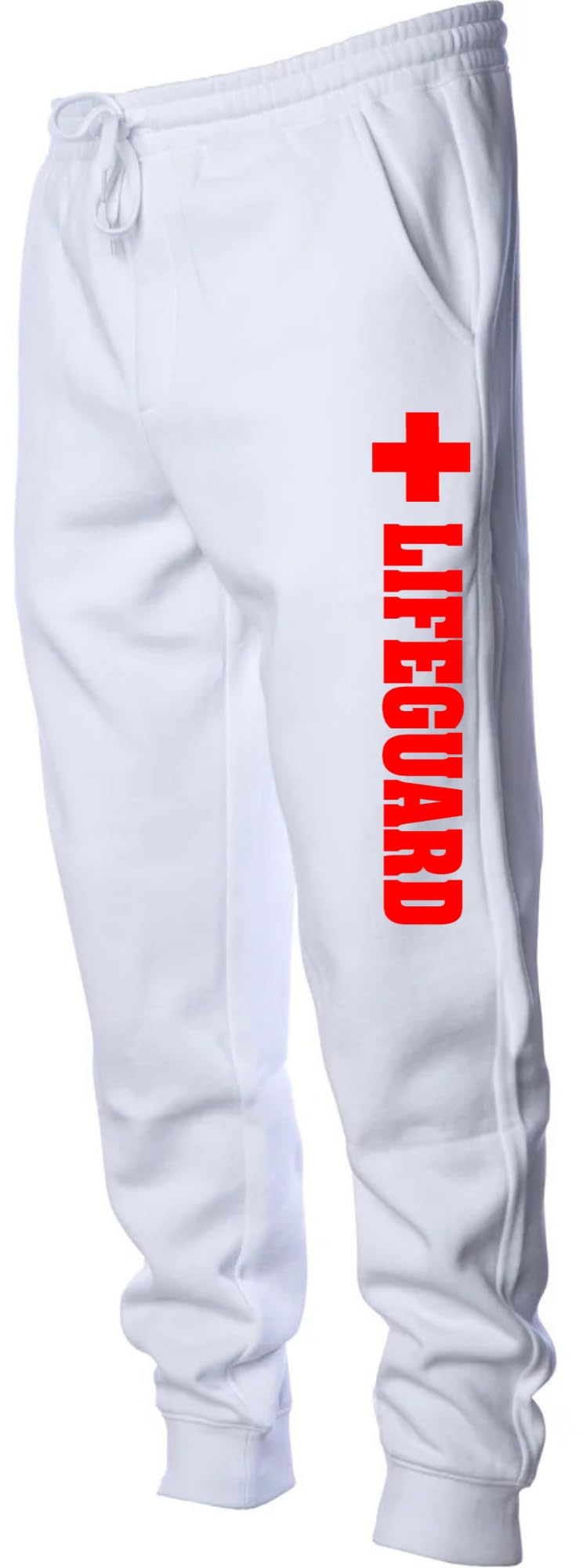 Lifeguard + Beach Patrol Fleece Joggers Water Safety Rescue Team Printed Sweatpants Athletic Pants for Men & Women