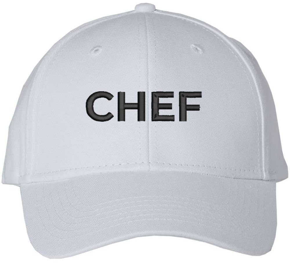 Chef Embroidered Baseball Hat | Professional Cook Head or Sous Culinary Expert Hat | Structured & Adjustable