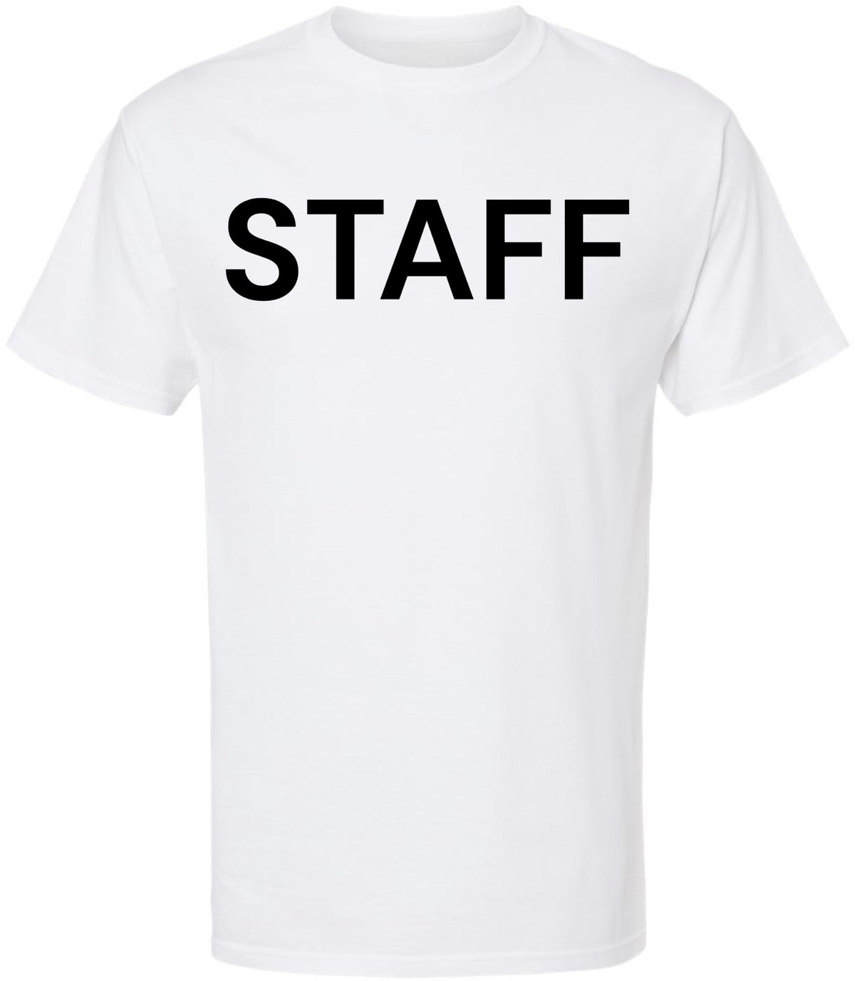 Staff T-Shirt - 100% Cotton Crewneck Tee - Short Sleeve