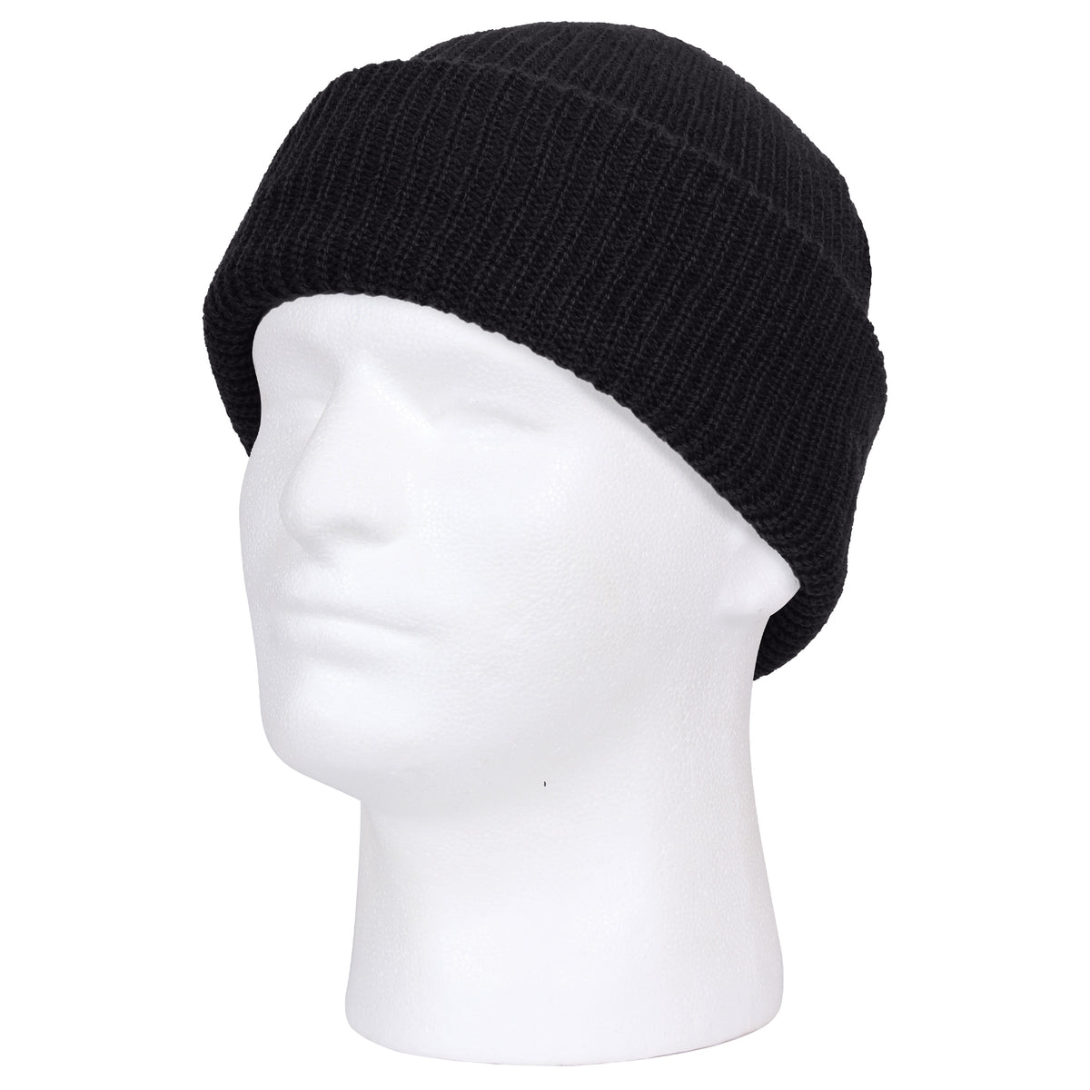 Black - Military Watch Cap - Acrylic USA Made