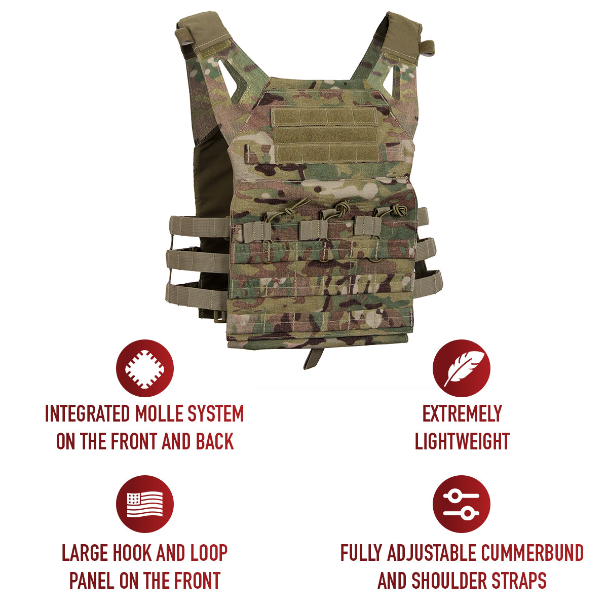 MultiCam - Lightweight Armor Plate Carrier Vest