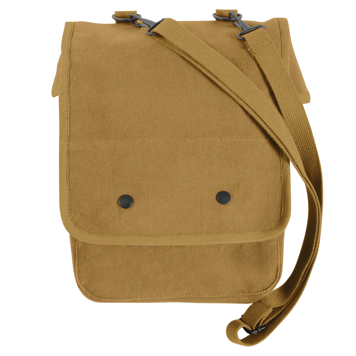Coyote Brown - Canvas Map Case Shoulder Bag