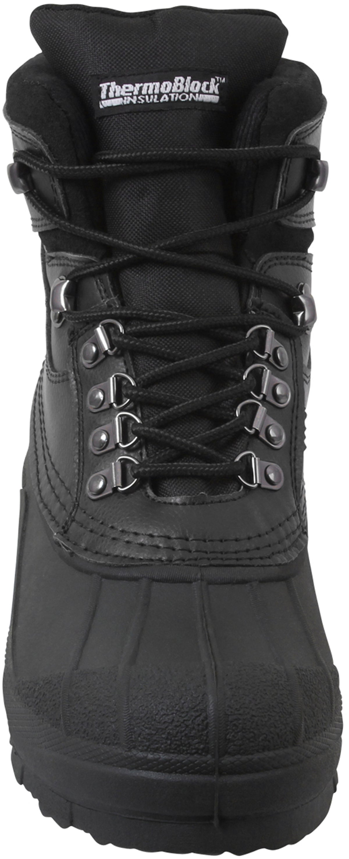 Black Extreme Cold Weather Snow Boots Waterproof Insulated Winter Hiking Boots 8" Tactical Outdoor Boots