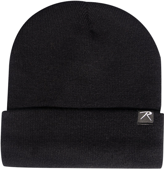 Deluxe Fine Knit Acrylic Watch Cap Fleece-Lined Warm Beanie Hat with Rothco Tag