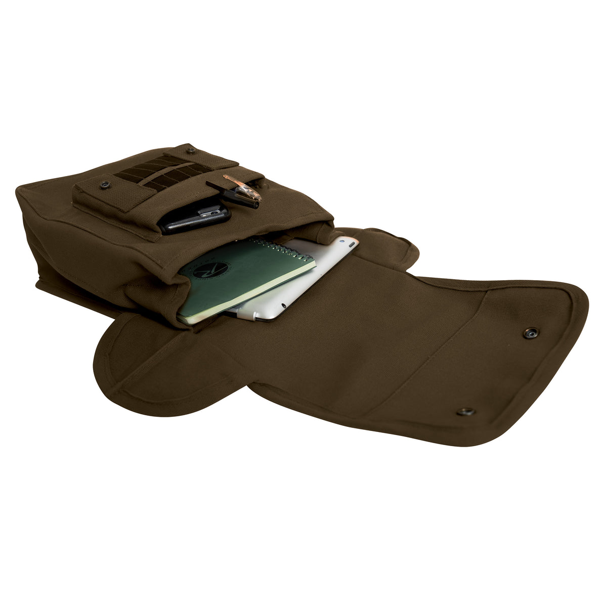 Brown - Military Map Case Shoulder Bag