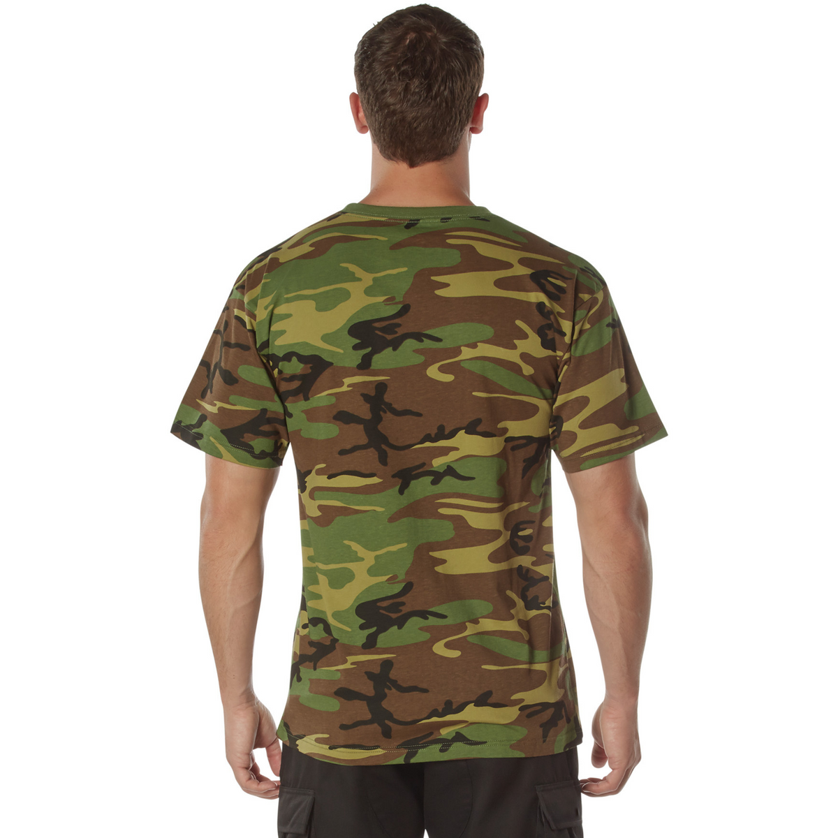 Woodland Camo - 100% Cotton Camo T-Shirt Standard Fit Camouflage Shirt
