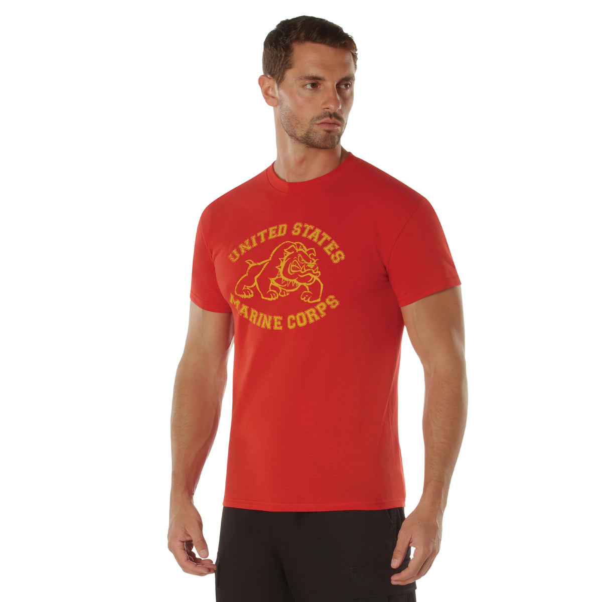 Red - Vintage US Marine Corps Bulldog T-Shirt