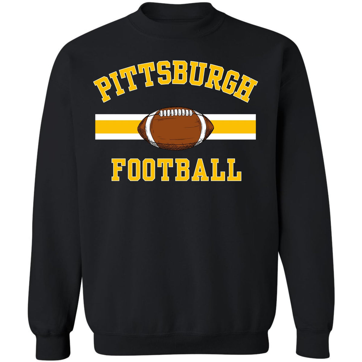 National Football US City League Teams Crewneck Sweatshirt | USA City Warm Sports Fan Gameday Pullover