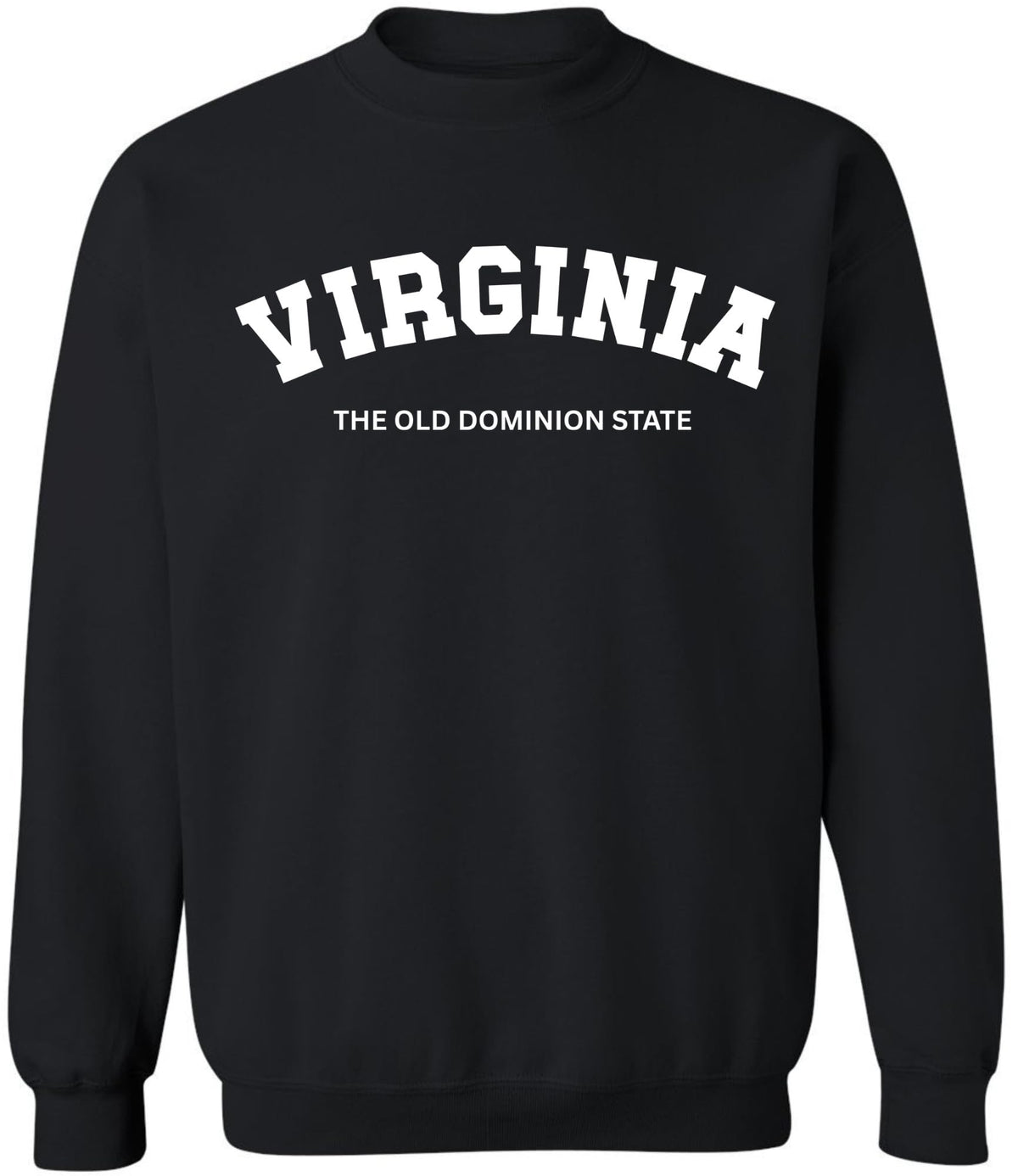 Virginia The Old Dominion State Printed Sweatshirt State Pride Souvenir Crewneck