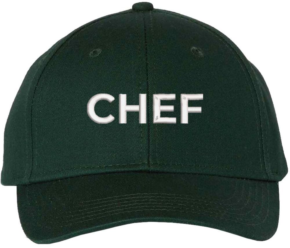 Chef Embroidered Baseball Hat | Professional Cook Head or Sous Culinary Expert Hat | Structured & Adjustable