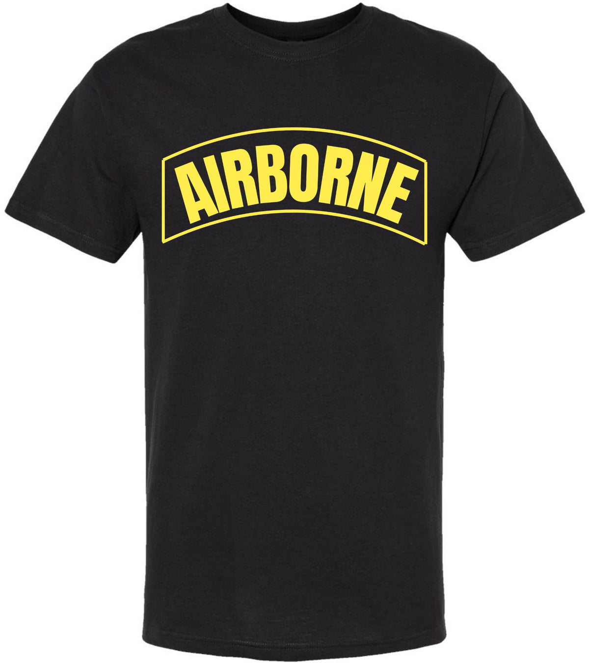Airborne Logo Army T-Shirt | U.S. Paratrooper Military Tactical Logo 100% Cotton Short Sleeve Tee Shirt