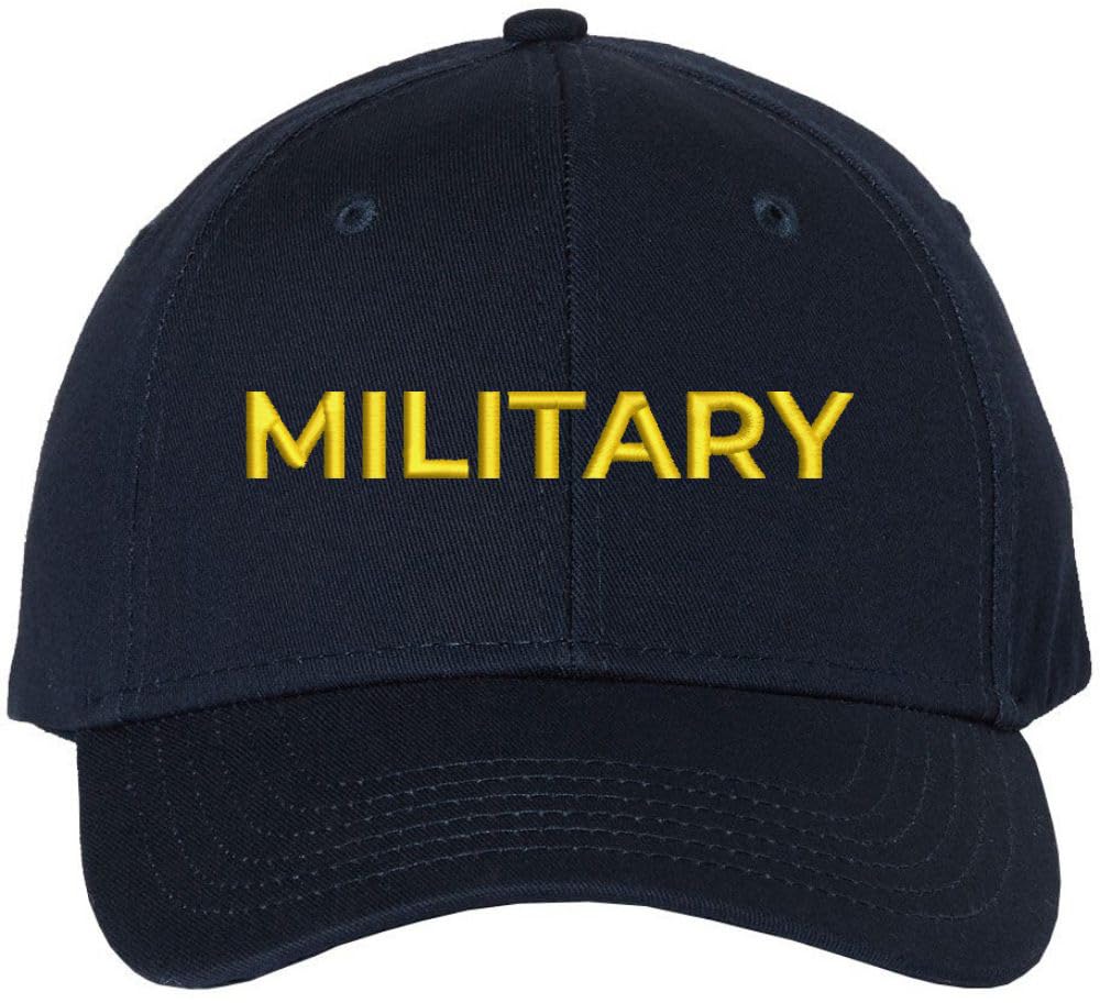 Military Embroidered Baseball Cap | Text USA Army Military Professionals United States Hat | Structured